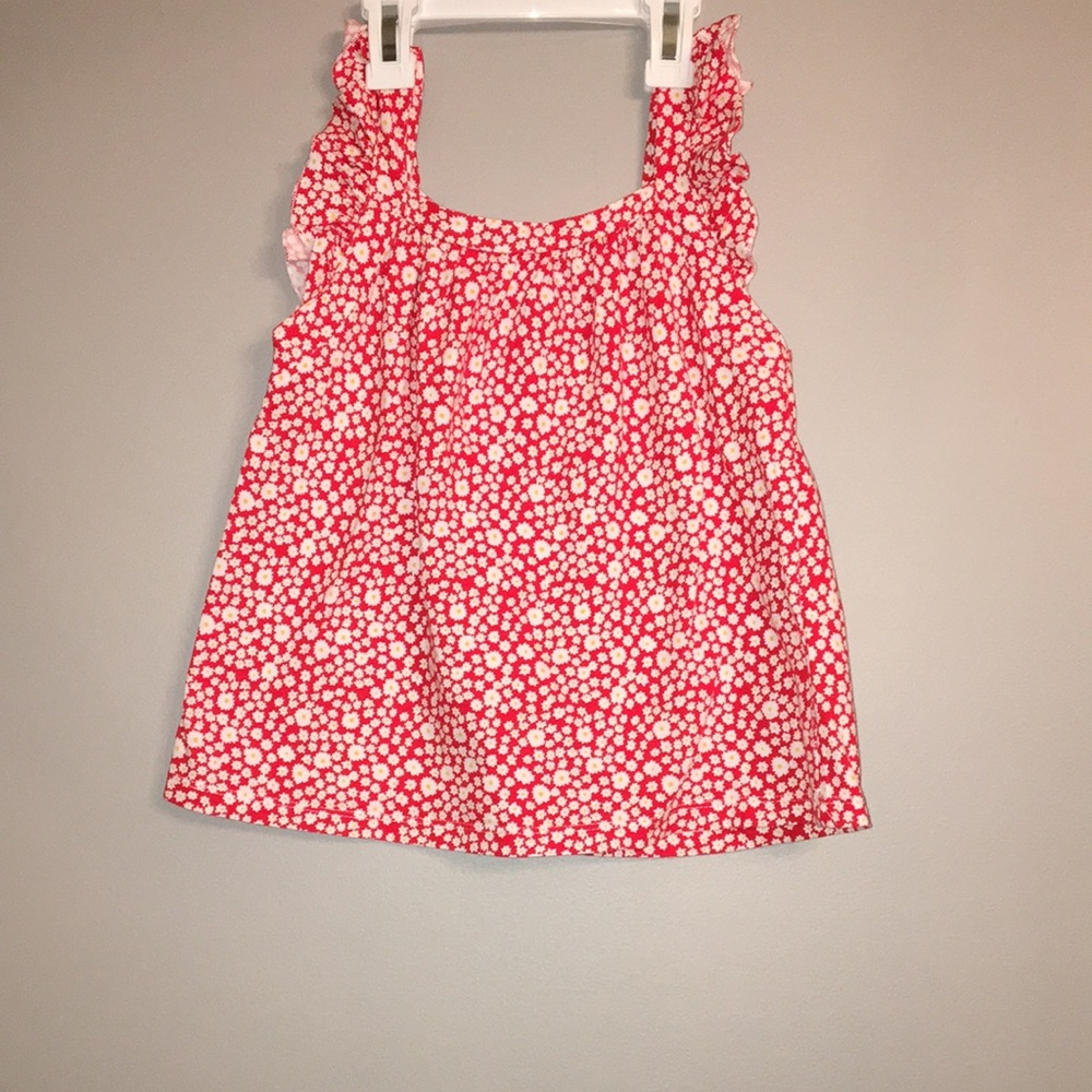 #17 Zara red Flutter Sleeve top